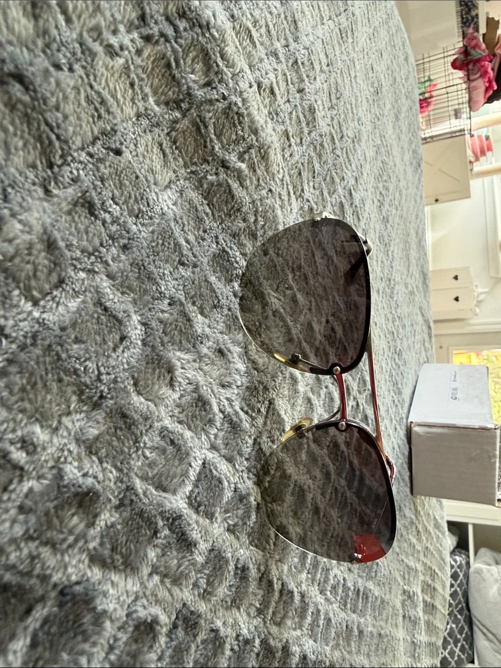Michael Kors Aviator Sunglasses with Brown Gradient Lenses